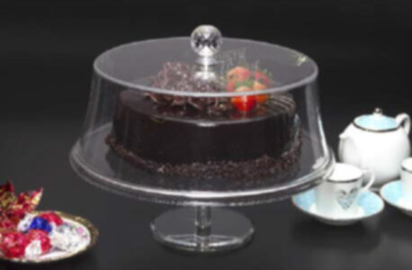 VAGUE | Acrylic Round Cake Stand with Cover L 35cm | 02-150