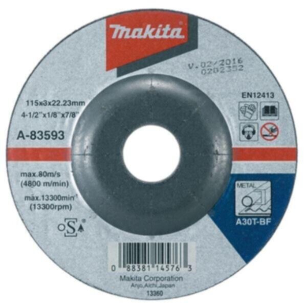 MAKITA | Cut-Off Wheel 230X3X22.23 (For Steel) | D-18596