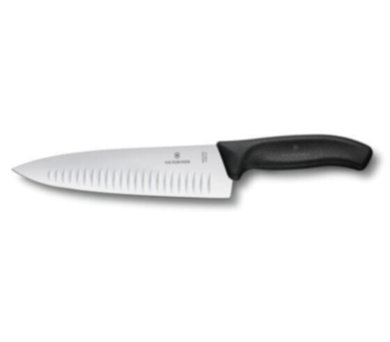 VICTORINOX | Cutlery Swiss Classic Carving Knife Fluted Edge Black | 6.8083.20G