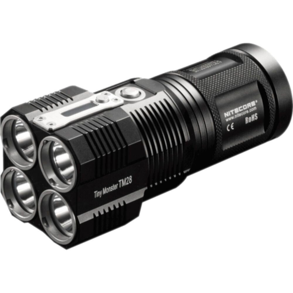 NITECORE | Tiny Monster Super Bright 716 Yard Rechargeable LED Flashlight With 6000 Lumen (With Battery) | TM28