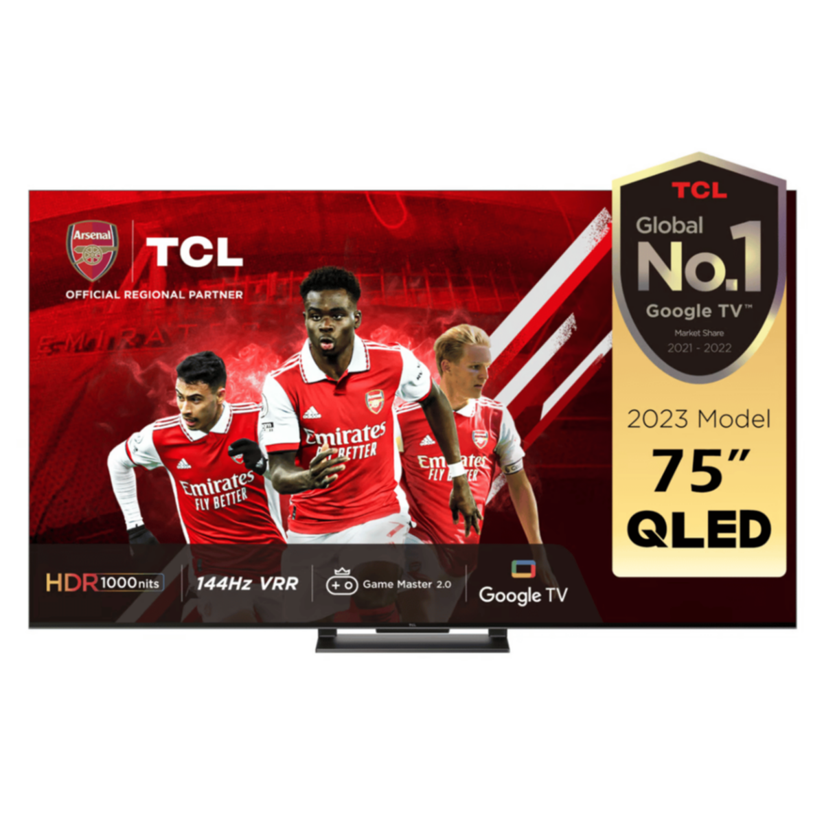 TCL | 75" QLED Gaming Google TV Hdmi2.1/4K UHD | 75C745