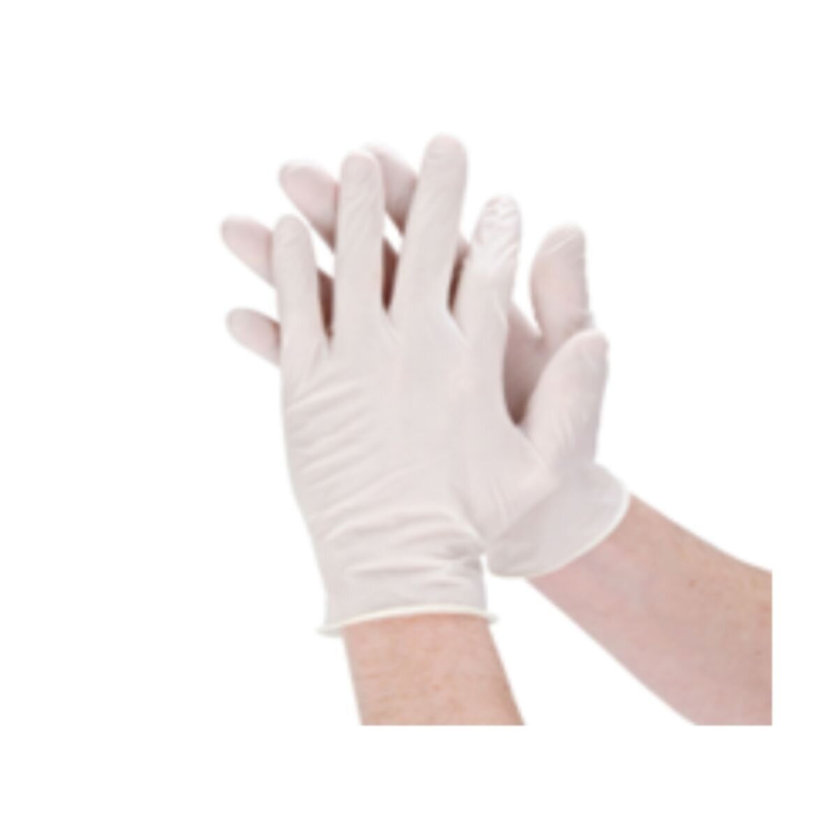 AZOSS | Powder Free Vinyl Gloves Natural White 10x100 Pack | 4VN101-Small