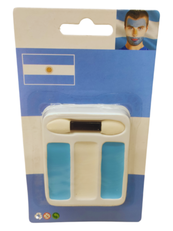 Quick Face Painting Kit with Brush (3 Packets) | Argentina | Minagination