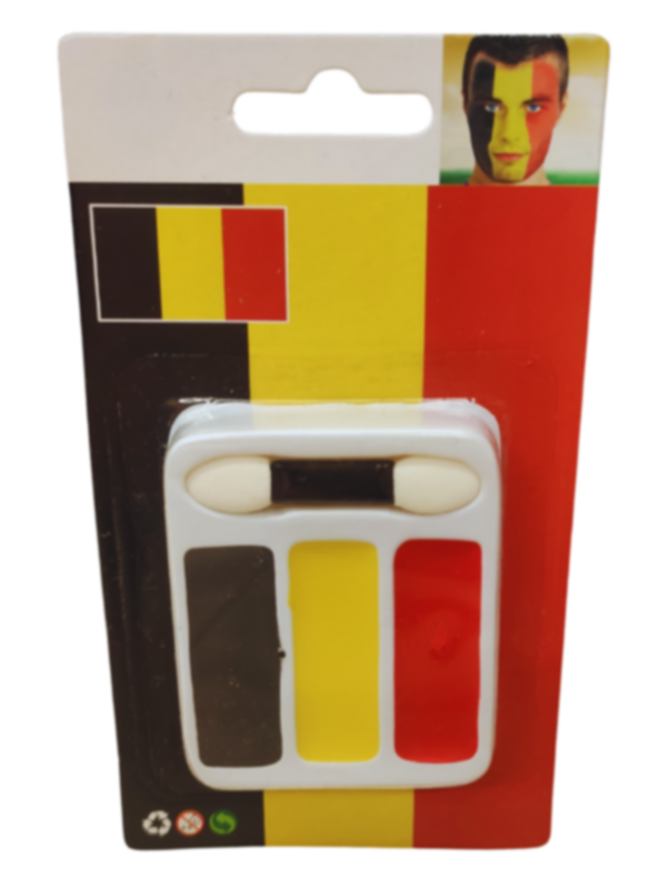 Quick Face Painting Kit with Brush (3 Packets) | Belgium | Minagination