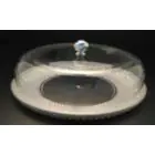 VAGUE | Acrylic Diamond Round Cake Set Silver | 02-309