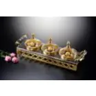 VAGUE | Laser Tray with Canisters 3 Clear | 02-639