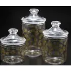VAGUE | Acrylic Long Transparent Jar W/ Gold Rose printing L | 02-716