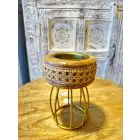 NAQSH GALLERY | Incense Burner, Bamboo Accents | 1000515