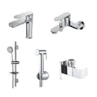 MILANO | Verdi Collection (Basin+Bath+Shattaf+Angle Valve+Kit) | 140100600014