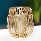 DANUBE | Arianna Cage T Light Holder- Gold | 290104600814