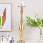 DANUBE | Arianna Pillar Candle Holder Gold 18x18x61 cm | 290104600820
