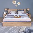 DANUBE | Raymond 180X200 King Bed - Summer Oak | 810100100183