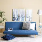 DANUBE | Eudora 3-Seater Fabric Sofa Bed | 810401102086