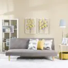 DANUBE | Eudora 3-Seater Fabric Sofa Bed | 810401102089