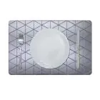 DANUBE | Glamour Embossed Vintage Aluminium Placemat Silver Ea-Ea-30031B | 811500118445