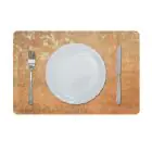 DANUBE | Glamour Vintage Rust Metal Look Placemat Gold Afc-R-29434A | 811500118448