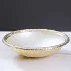 DANUBE | White Pearl Round Dish Bowl 37 Cms - AL 5903 | 812000404147
