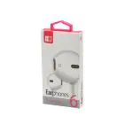 HEATZ | Stereo Ear Phone 3.5Mm Connector White | ZE0006 / ZE06
