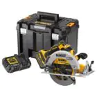 DEWALT | Brushless Circular Saw 7" 1 Battery 6.0Ah + Charger + Kit Box 18V | DCS573T1-GB