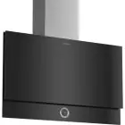 BOSCH | Serie 8 Home Connect Wall-Mounted Cooker Hood 90cm Clear Glass Black Printed | DWF97RV60B