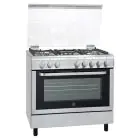 HOOVER | Free Standing 5 Burner Full Gas Cooker with Glass LID 90x60cm | FGC9060-3DE