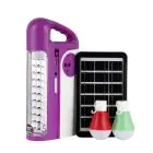 GEEPAS | Rechargeable LED Lantern with LED Bulb and Solar Panel | GE53035
