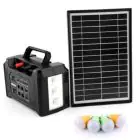 GEEPAS | Power Caster 4 LED Bulb Solar Panel 12V/7000mAh | GPS5593