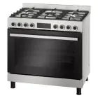 BOSCH | Serie 8 90cm Gas Range Cooker Stainless Steel | HIZ5G7W50M