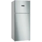 BOSCH | Serie 4 760Ltrs Free-Standing Fridge with Freezer at Top 186x75 cm Stainless steel with anti-fingerprint | KDN76XI30M
