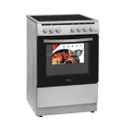 ORYX | 60x60 Vitro Ceramic cooker in silver 65ltr Oven | OCCF60VPLEL
