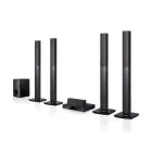 LG | 5.1CH 1,000W Home Theater Surround System | 4 Tallboy, FM Radio, Bluetooth Music Steaming | LHD657