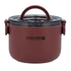 ROYALFORD | Single Layer Round Lunch Box 1.0L, Stainless Steel Inner-Food Storage Container with Individual Compartments | Durable Leak-Proof Eco-Friendly Assorted Colors | RF11104