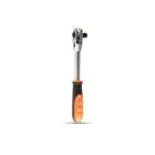 CLARKE | Ratchet Handle 3/4 inch drive Orange/Black Handle High Polished Chrome with Reverse Switch Mechanism | RH3/4C