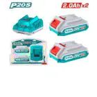 TOTAL | Li-ion Battery & Charger Kit | TFBCPK1222 