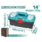 TOTAL | Plastic Tool Box 14"inch | TPBX0141