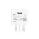 HEATZ | Single Port Home Charger With Micro Usb Cable+Type C Cable - Fast Charging Adapter White | ZA217