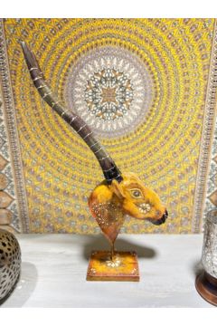 NAQSH GALLERY | Wooden Deer Head Light Color | 10000304