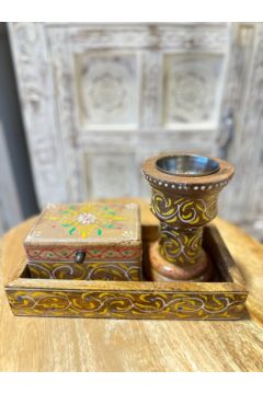 NAQSH GALLERY | Hand-Drawn Traditional Incense Burner Set | 10000331
