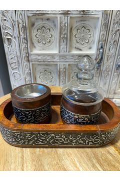 NAQSH GALLERY | Incense Burner Set With Glass Cover | 10000370