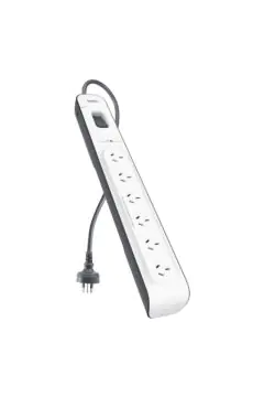 BELKIN | 6-outlet Surge Protection Strip with 2M Power Cord | BSV603af2M