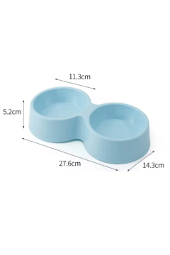 Plastic Double Round Bowl 28*14.5*5.5Cm | 12696U1