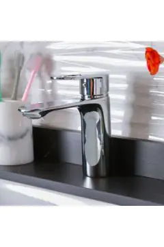 MILANO | Dito Basin Mixer Tap with Pop Up Waste & Flexible Pipe | 140100200590