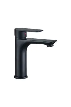 MILANO | Lemo Basin Mixer Tap Matt Black with Pop Up Waste & Flexible Pipe | 140100200659
