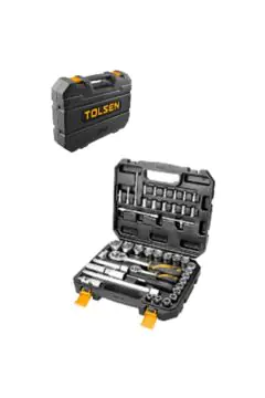 TOLSEN | 45Pcs Industrial Socket Set 1/4″, 1/2″| 15142
