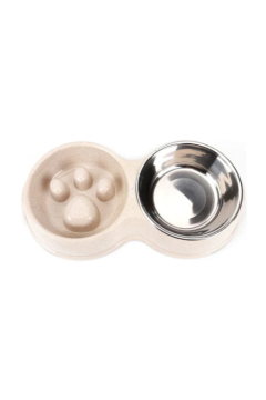 Pet Slow Food Double Bowl 31.5X17.5X6 | 16607U4