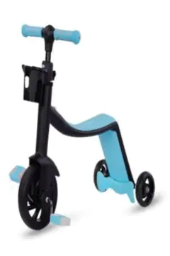 3 in 1 Kids Tricycle with Adjustable Height Blue | 306 2 b