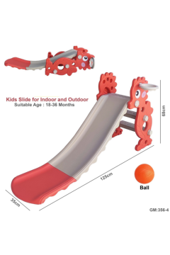Kids Slide for Indoor and Outdoor - Durable & Fun Activity for Toddlers Orange | 356-4-o