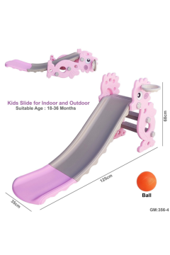 Kids Slide for Indoor and Outdoor - Durable & Fun Activity for Toddlers Pink | 356-4-p