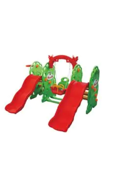 Powerful 4 in 1 Double Slide Playground Green | 358 3 g