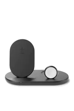 BELKIN | Boost Charge 3 in 1 7.5W Qi-enabled Wireless Charger Black | WIZ001myBK